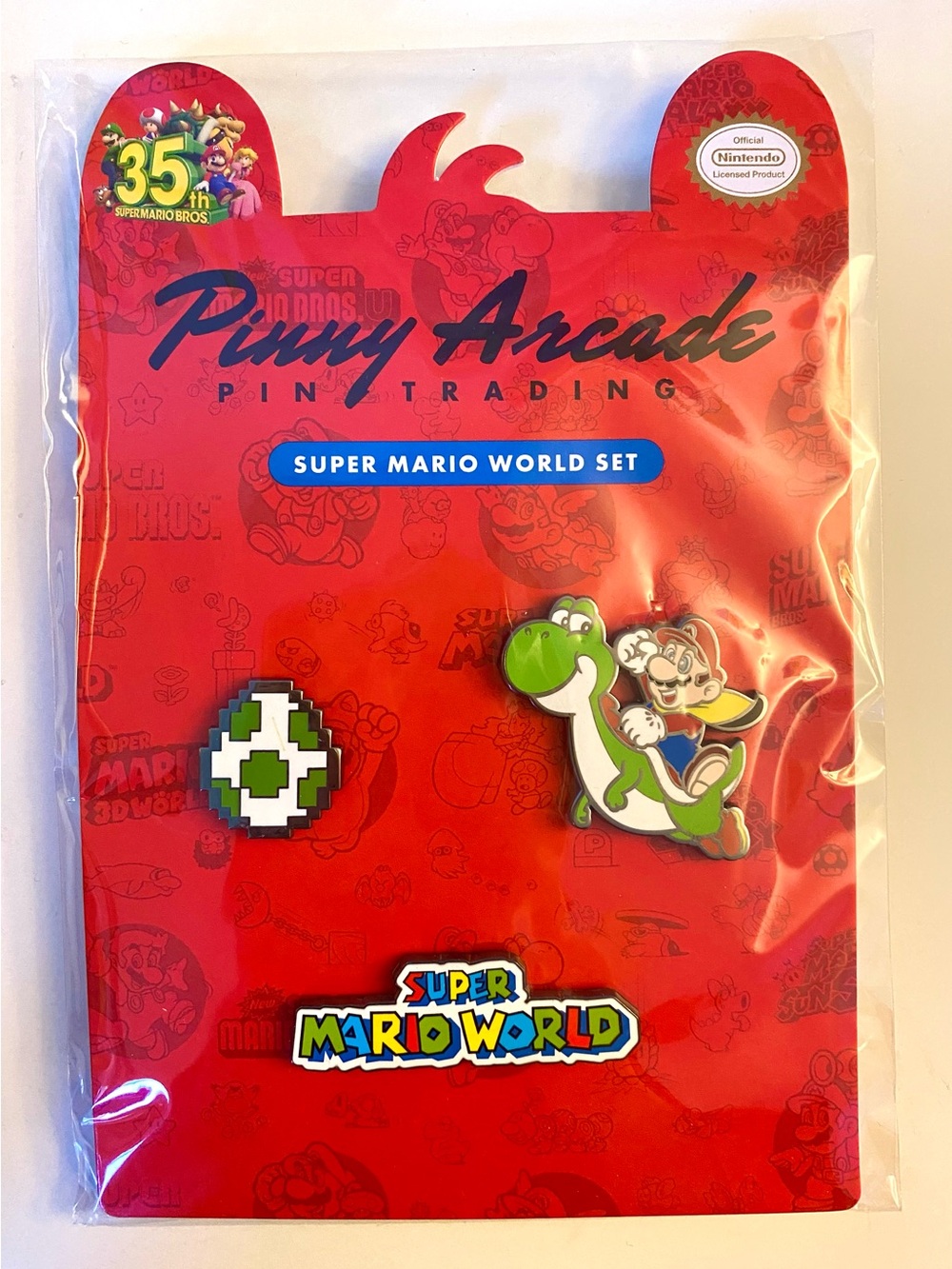 Pinny Arcade Super Mario World Pin Set Nintendo 35th Anniversary Sealed *READ*